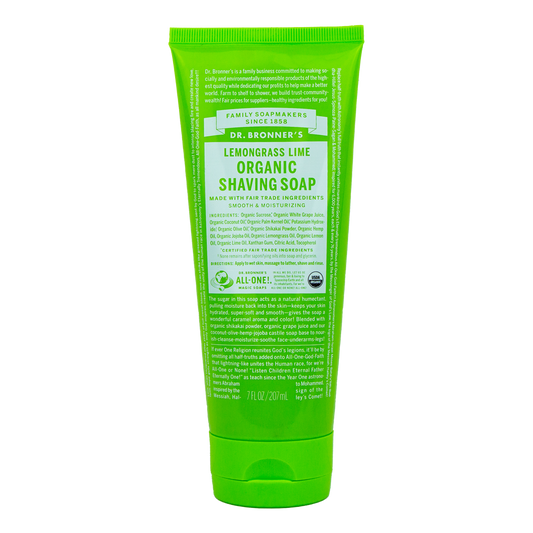 Dr. Bronner's Organic Shaving Soap - Lemongrass Lime