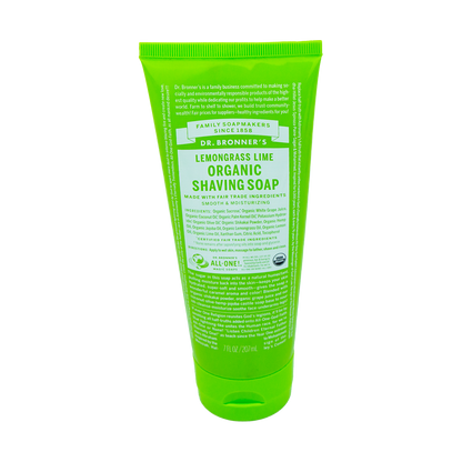 Dr. Bronner's Organic Shaving Soap - Lemongrass Lime