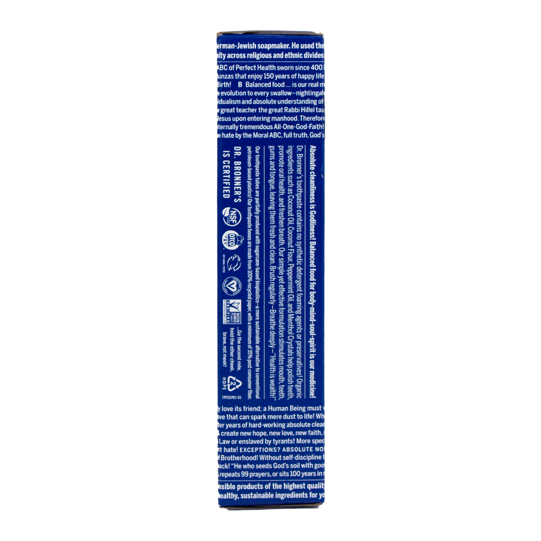 Dr. Bronners All One Toothpaste - Peppermint (1oz)