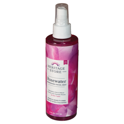 Heritage ' Refreshing Rosewater Spray 8 oz