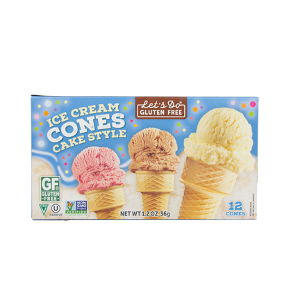 Let's Do Gluten Free Gluten Free Ice Cream Cones