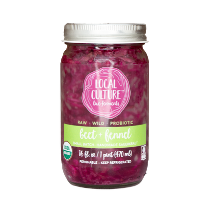 Local Cultura Ferments - Sauerkraut Beet & Fennel (Store Pick-Up Only)