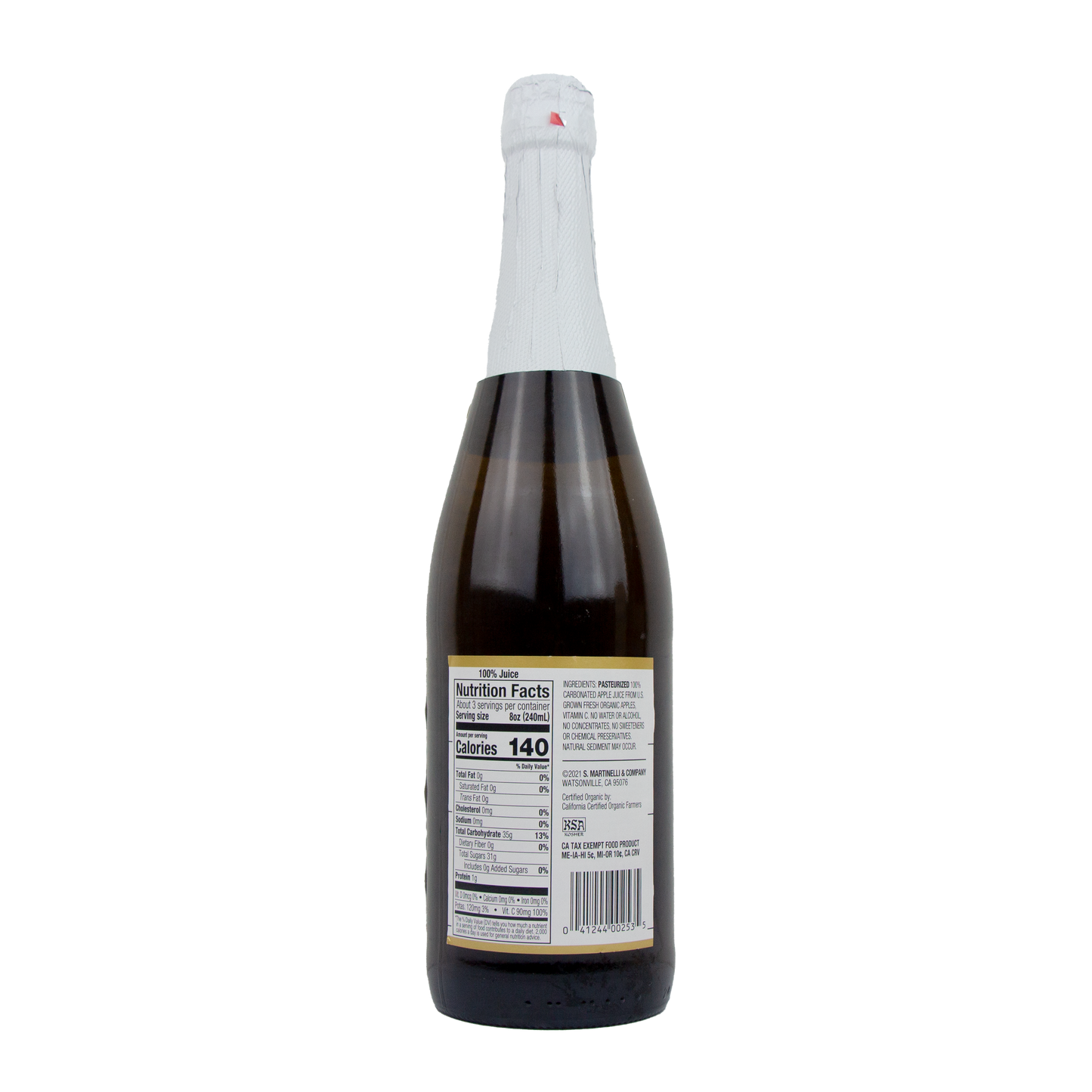 Martinelli's - Gold Medal Organic Sparkling Cider (25.4 oz) (Store Pick-Up Only)