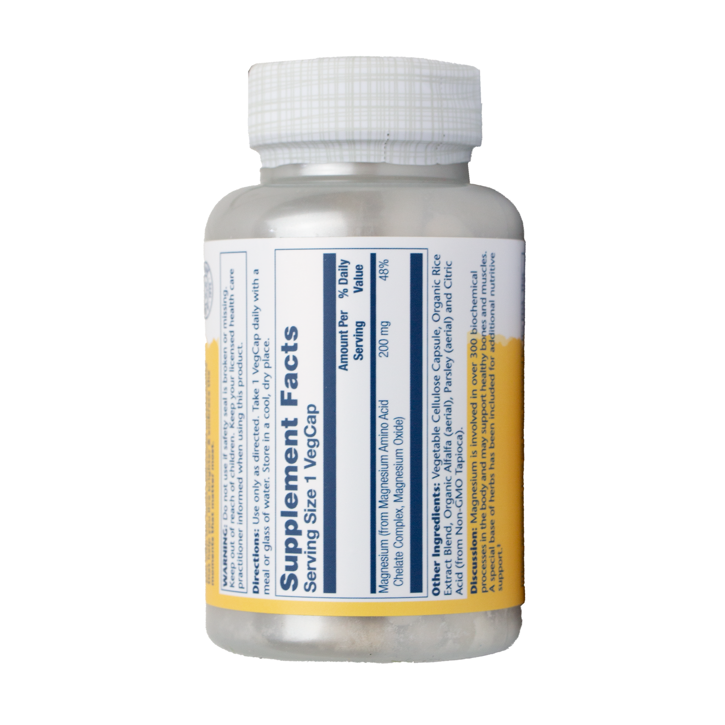 Solaray - Magnesium (Amino Acid Chelate) 200 MG