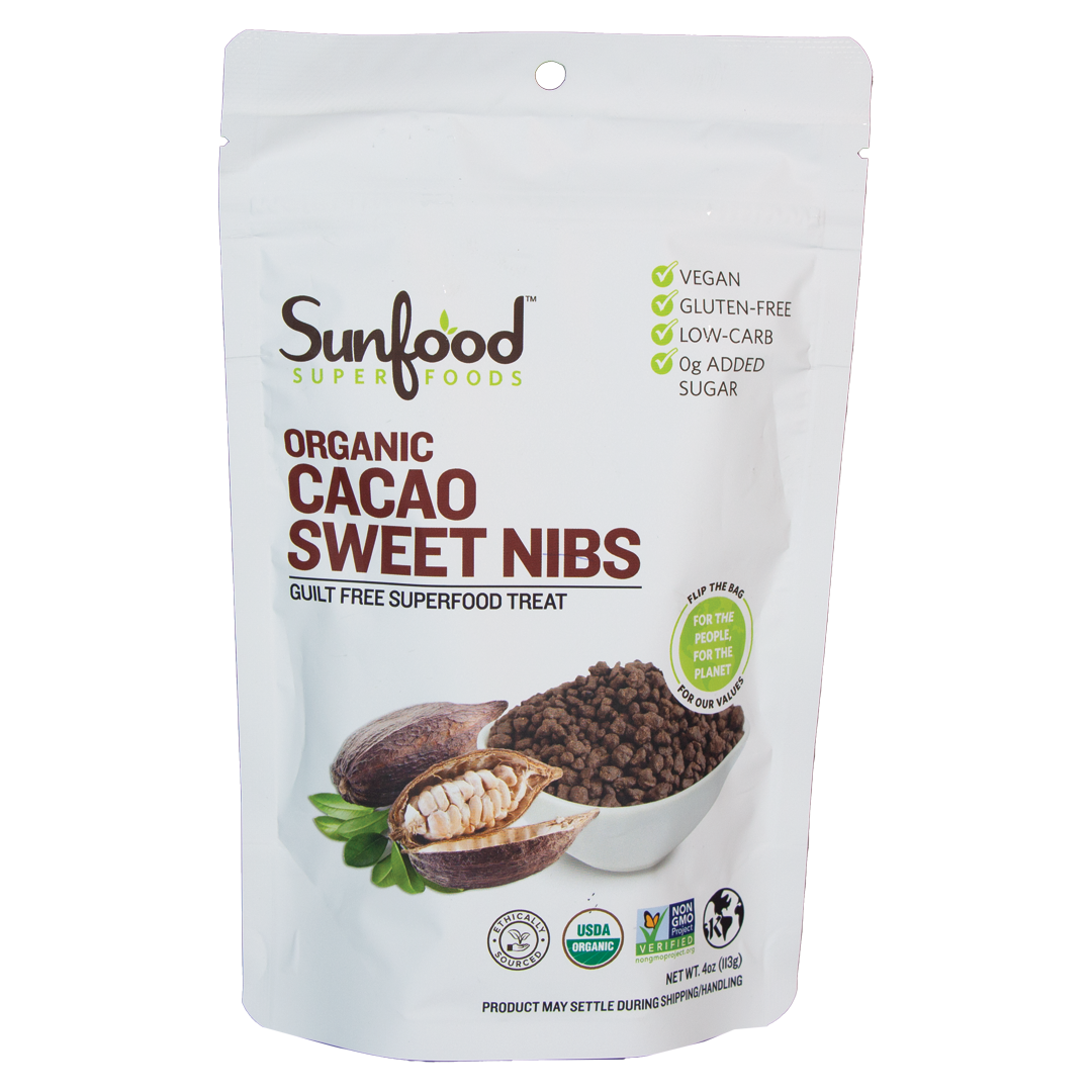 Sunfood - Organic Cacao Sweet Nibs