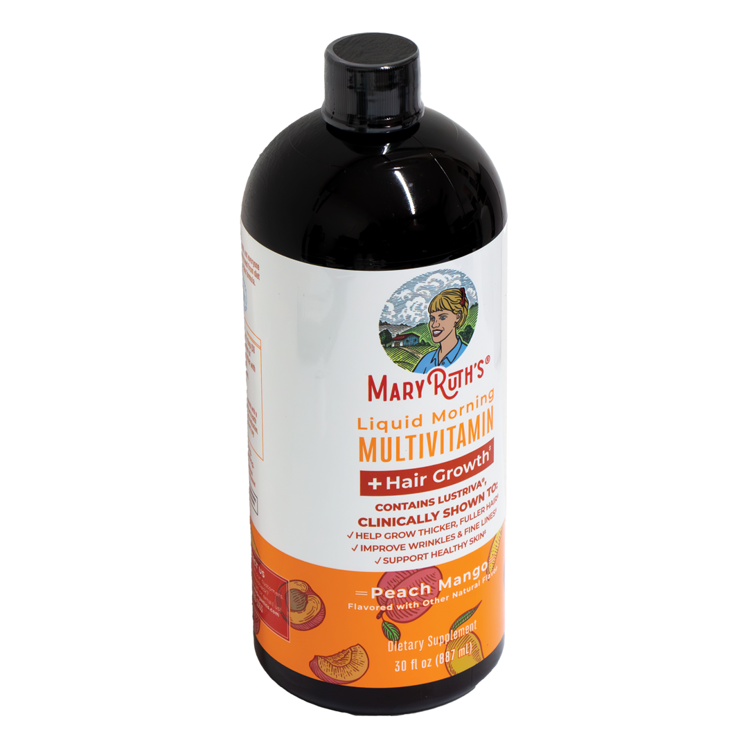 Mary Ruth's - Liquid Morning Multivitamin + Hair Growth - Peach Mango