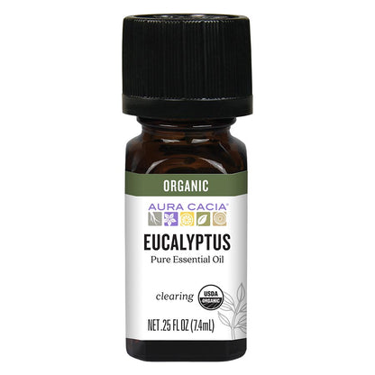 Aura Cacia - Organic Eucalyptus Essential Oil (0.25 oz)