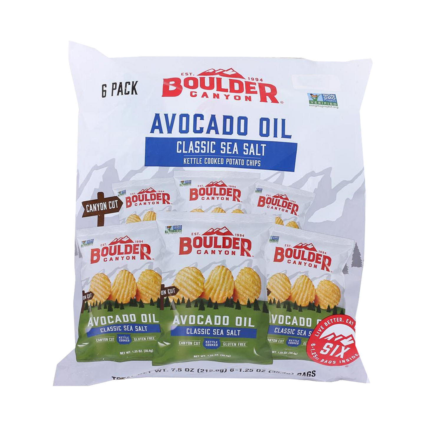 Boulder Canyon - Avocado Oil Classic Sea Salt Chips (6 pack) (Store Pick-Up Only)