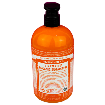 Dr. Bronner's - 4 in 1 - Tea Tree Sugar Soap - (24 oz)