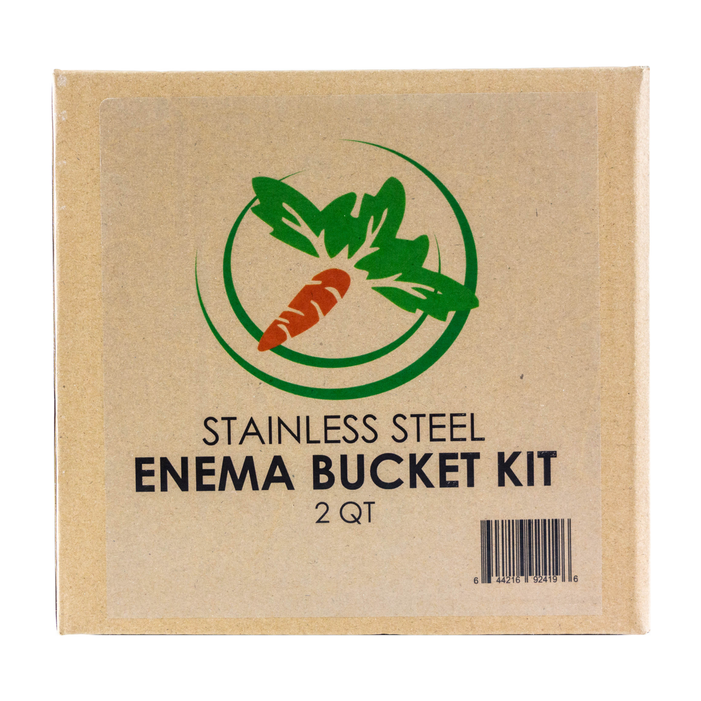 Stainless Steel Enema Bucket Kit - 2 Qt