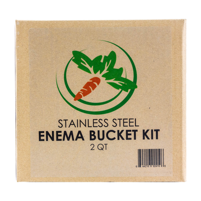 Stainless Steel Enema Bucket Kit - 2 Qt