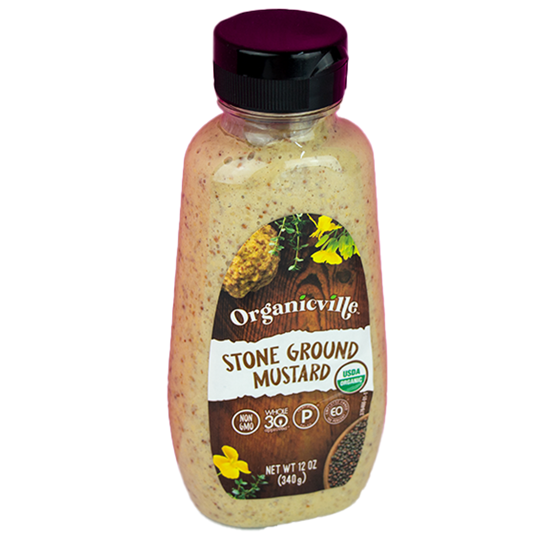 OrganicVille Stone Ground Mustard (12 oz)