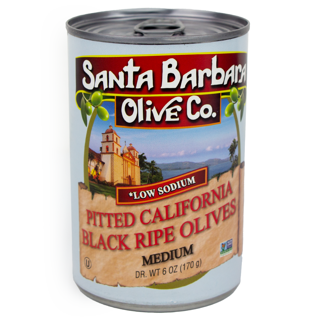Santa Barbara Olive Co, Pitted Black California Olives