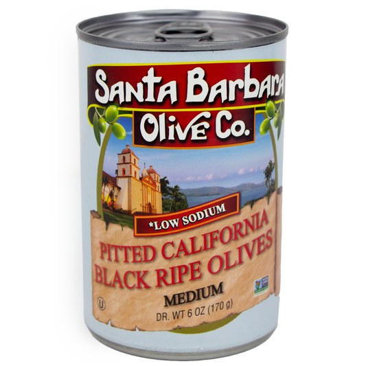 Santa Barbara Olive Co, Pitted Black California Olives