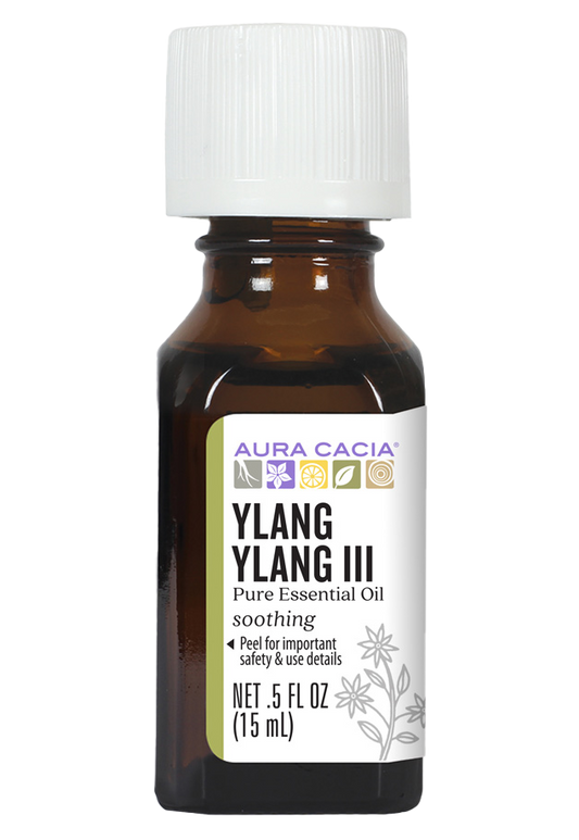 Aura Cacia - Ylang Ylang III Essential Oil (0.5 oz.)