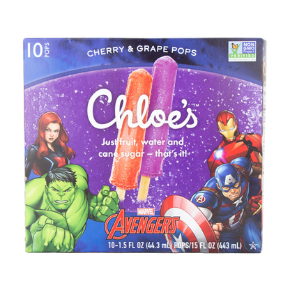 Chloe's - Cherry & Grape Fruit Pops (Store Pick-Up Only)