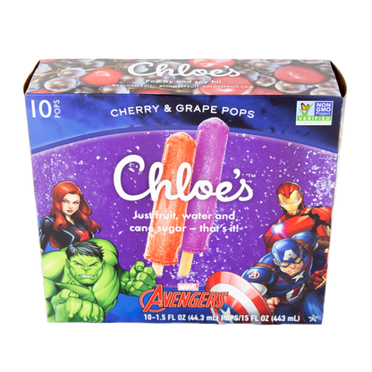 Chloe's - Cherry & Grape Fruit Pops (Store Pick-Up Only)