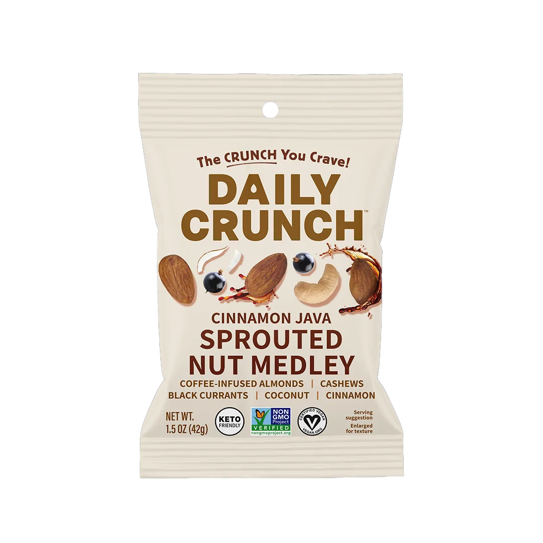 Daily Crunch - Cinnamon Java Sprouted Almonds (1.5 oz)