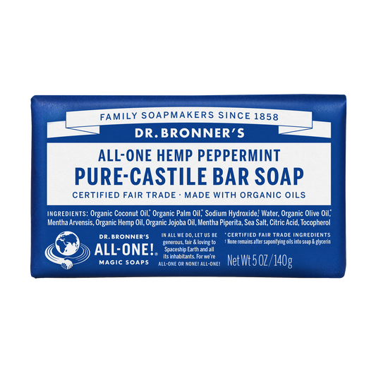 Dr. Bronner's - Pure Castle Bar Soap - Peppermint (5 oz)