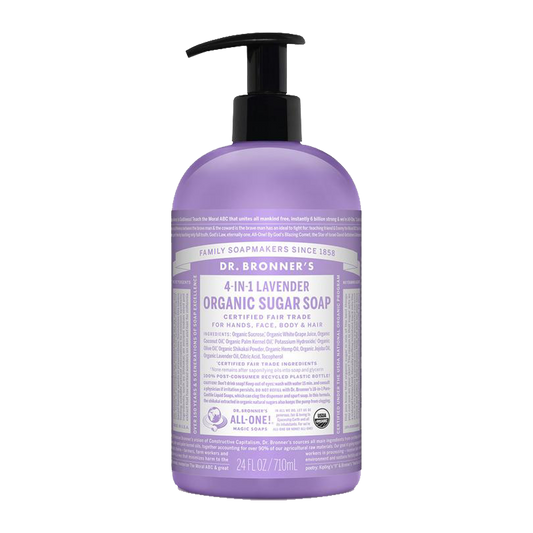 Dr. Bronner's - 4 in 1 - Lavender Sugar Soap - (24 oz)