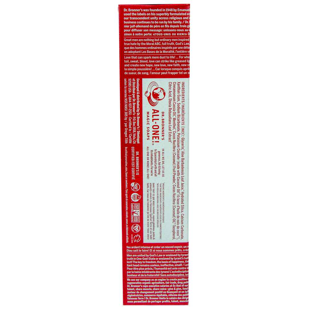 Dr. Bronner's Cinnamon All-One Toothpaste