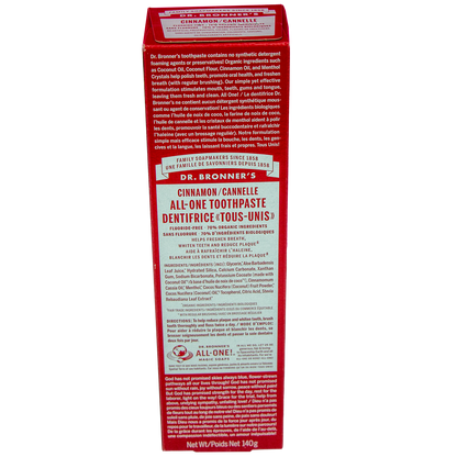 Dr. Bronner's Cinnamon All-One Toothpaste