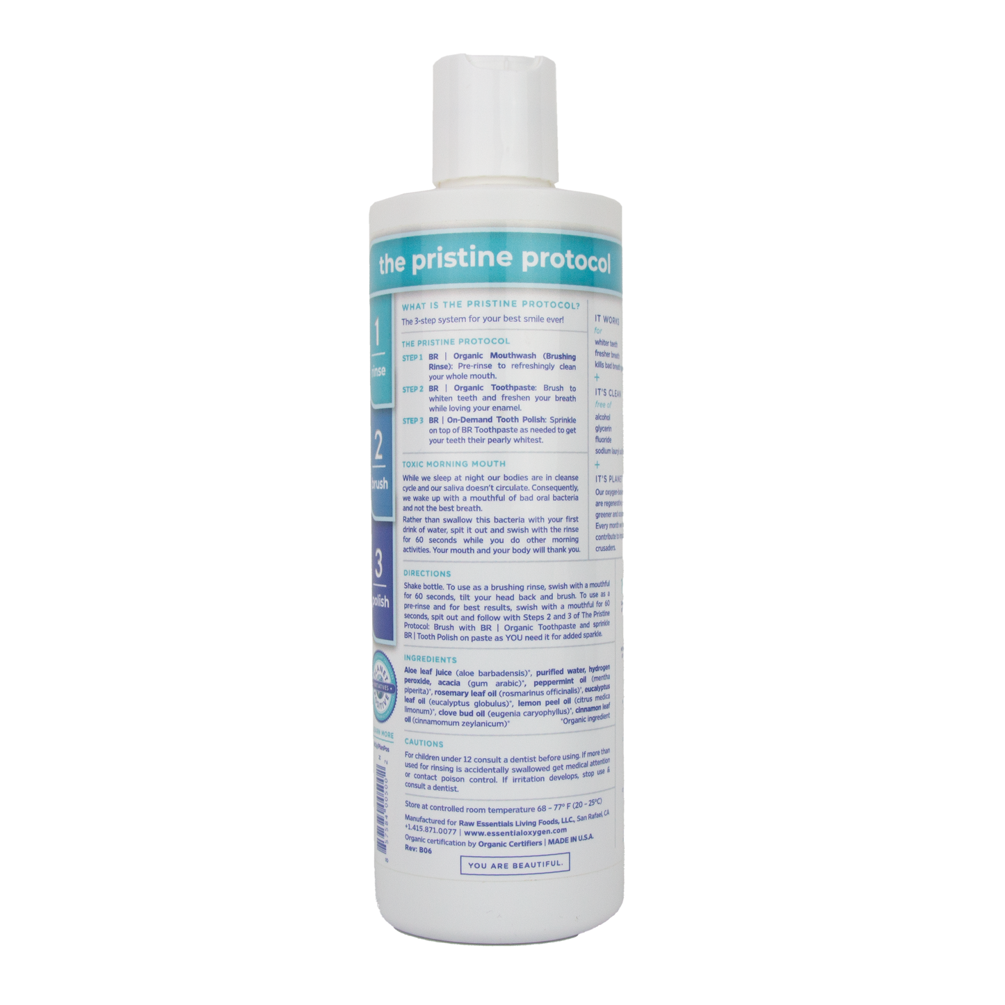 Essential Oxygen - Organic Mouthwash Brushing Rinse BR (Store Pick-Up Only)