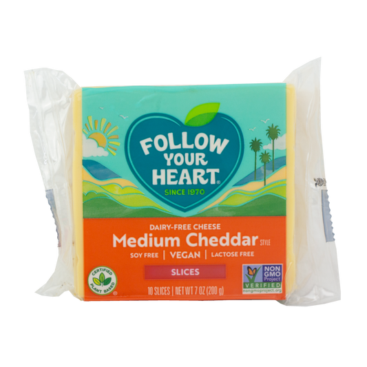 Follow Your Heart - Medium Cheddar Slices  (Pick-Up Store Only)