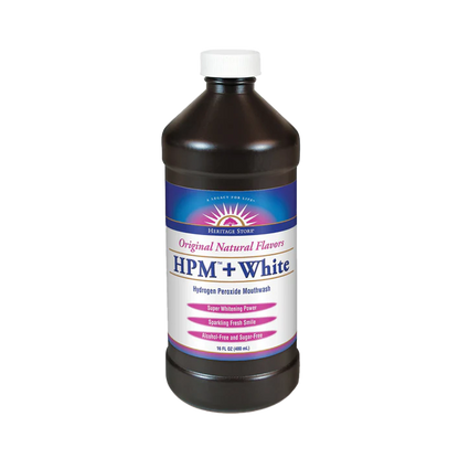 Heritage Store - HPM + White Hydrogen Peroxide Mouthwash
