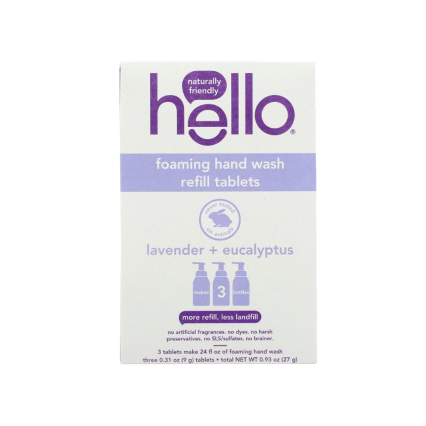 Hello - Foaming Hand Wash - Lavender and Eucalyptus