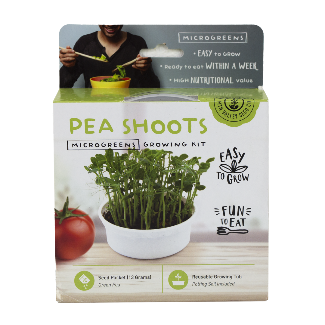 Mini Microgreens Growing Kit- Pea Shoots