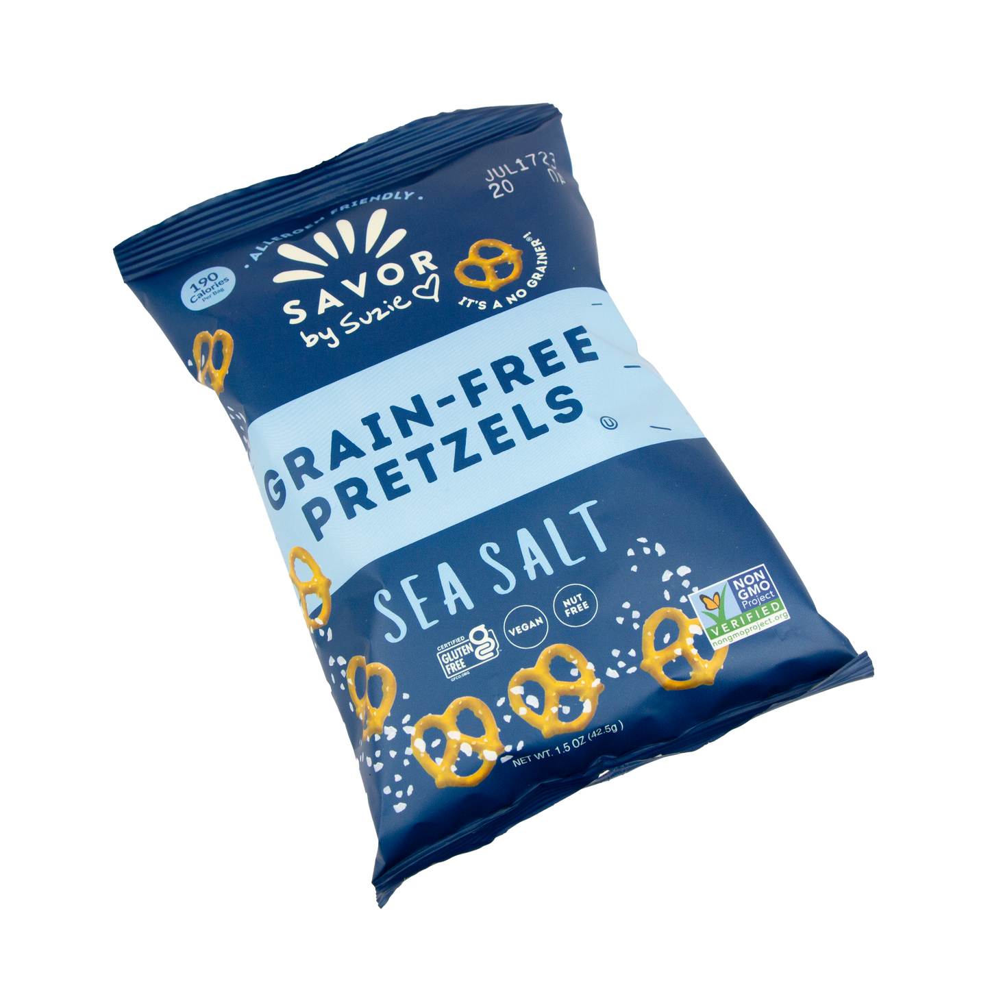 Savor by Suzie - Grain Free Pretzels Sea Salt (1.5 oz)