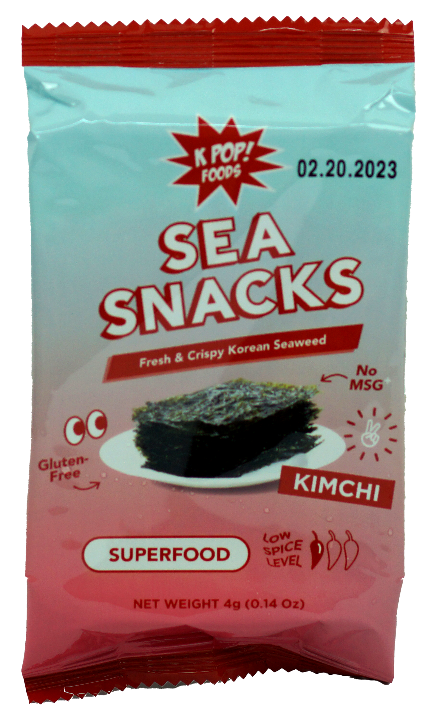 Sea Snacks Fresh & Crispy Korean Seaweed Kimchi