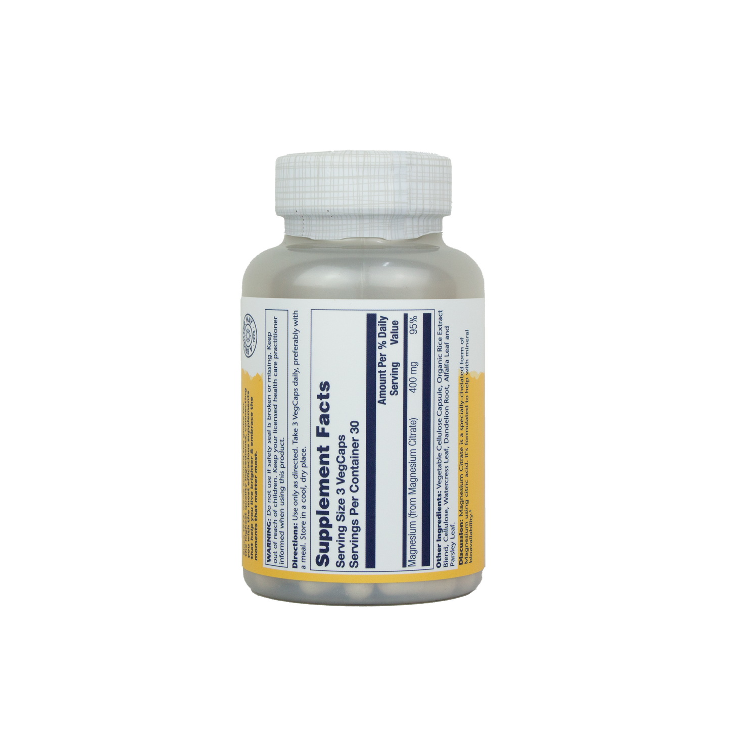 Solaray - Magnesium Citrate 400 MG