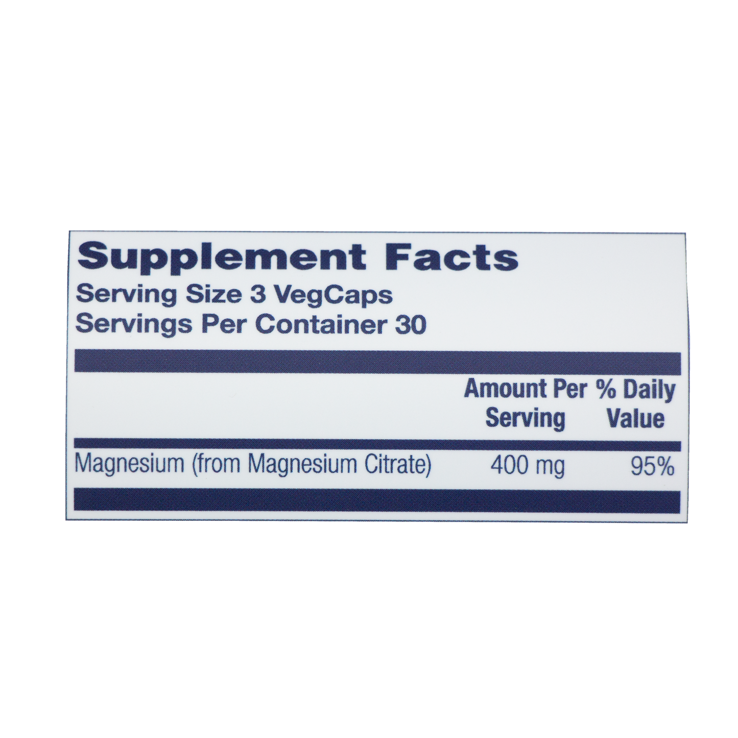 Solaray - Magnesium Citrate 400 MG