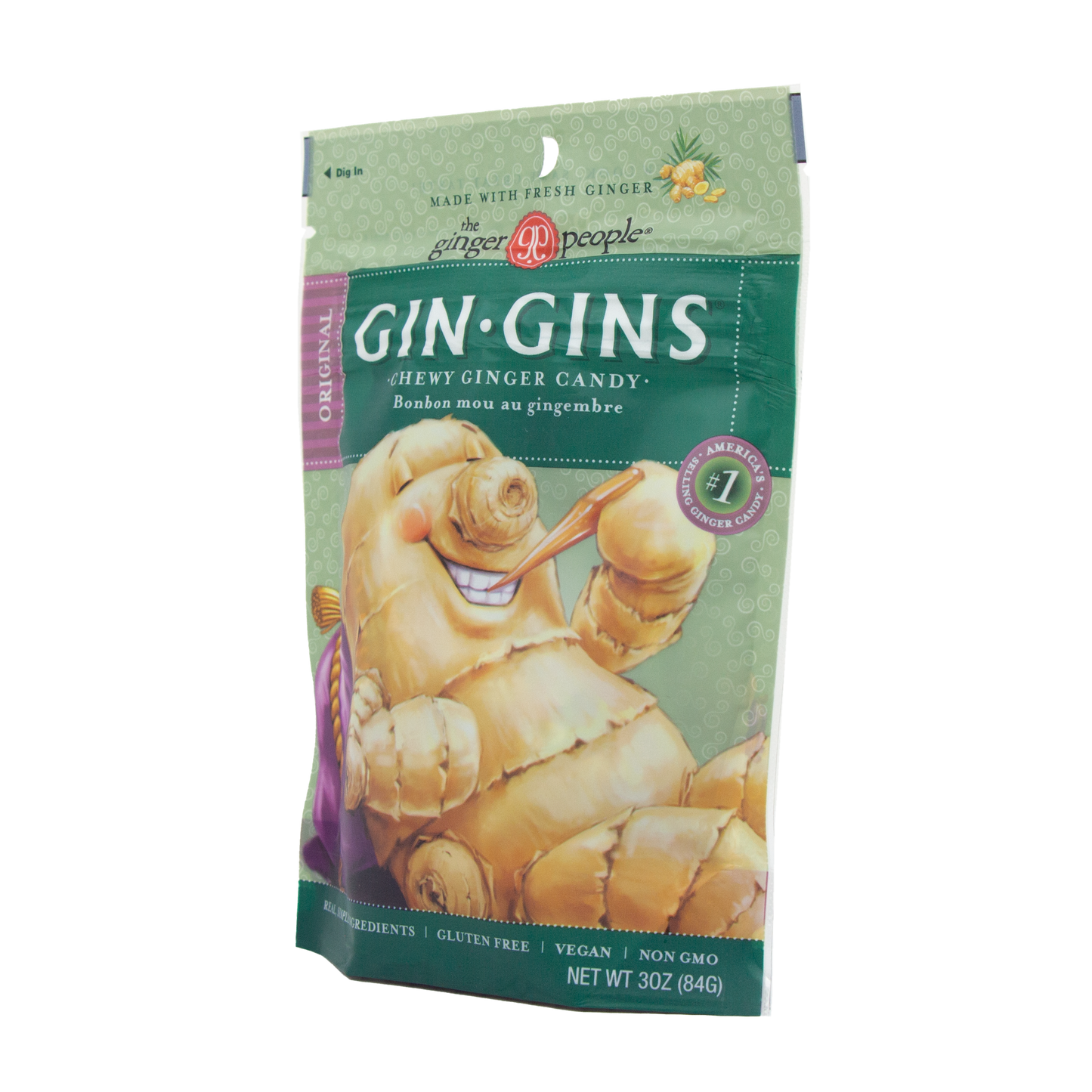 The Ginger People - Gin Gins Chewy Ginger Candy (3 oz)