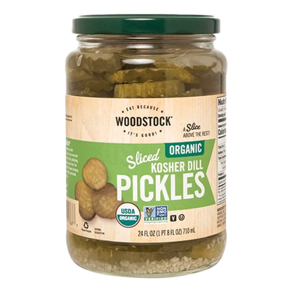 Woodstock - Organic Sliced Kosher Dill Pickles (In Store Pick-Up Only)